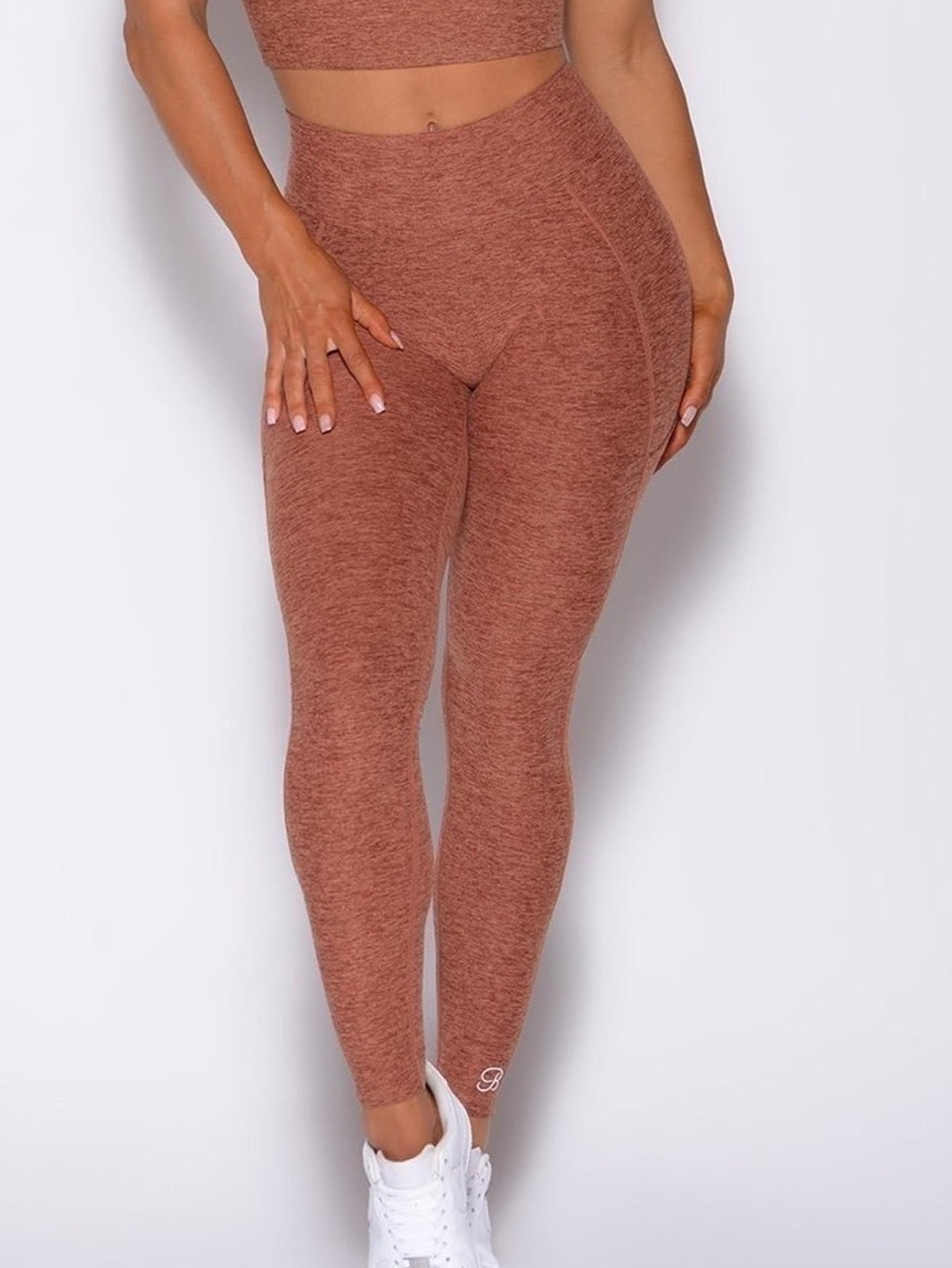 EUC Bombshell Sportswear Uplift Pocket Leggings - Spiced Chai